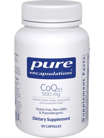 Pure Encapsulations, CoQ10, 500 mg, 60 vcaps