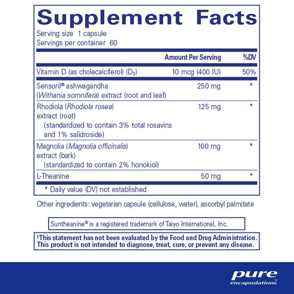 Pure Encapsulations, Cortisol Calm, 60 Capsules