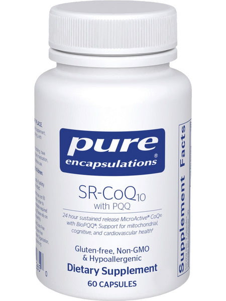 Pure Encapsulations, SR-CoQ10 with PQQ, 60 vcaps