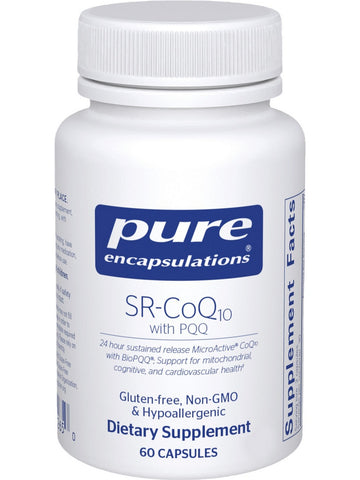 Pure Encapsulations, SR-CoQ10 with PQQ, 60 vcaps