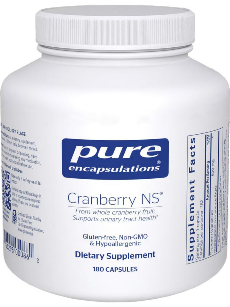 Pure Encapsulations, Cranberry NS, 500 mg, 180 vcaps