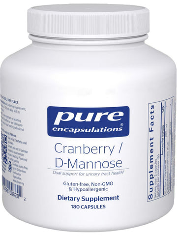 Pure Encapsulations, Cranberry/d-Mannose, 180 vcaps