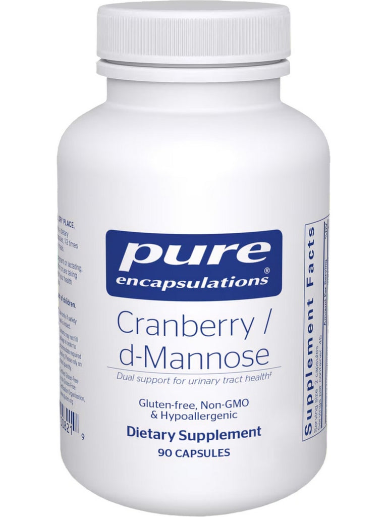 Pure Encapsulations, Cranberry/d-Mannose, 90 vcaps