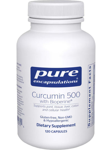 Pure Encapsulations, Curcumin 500 with Bioperine, 120 vcaps