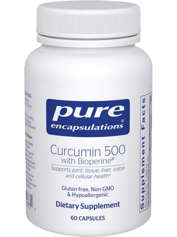 Pure Encapsulations, Curcumin 500 with Bioperine, 60 vcaps