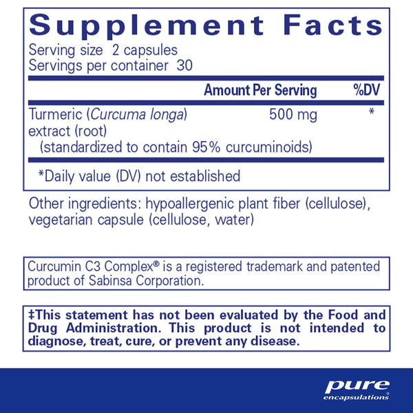 Pure Encapsulations, Curcumin, 60 Capsules