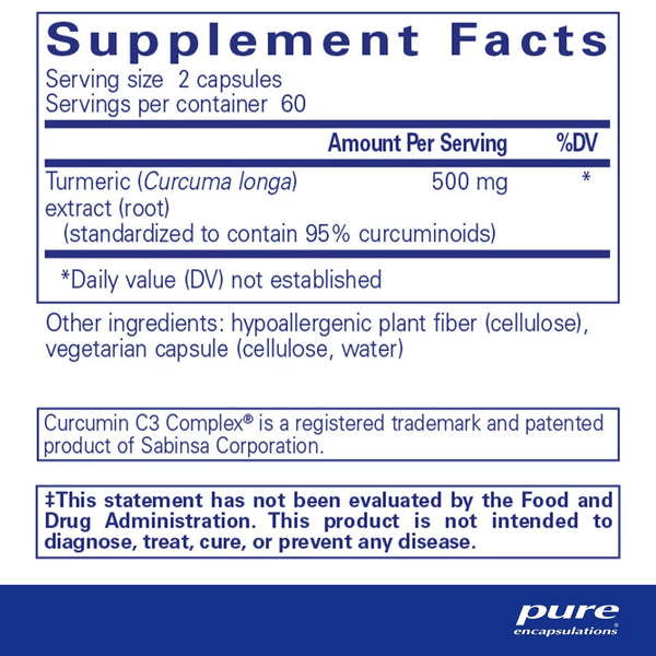 Pure Encapsulations, Curcumin, 120 Capsules