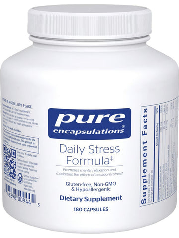 Pure Encapsulations, Daily Stress Formula, 180 caps