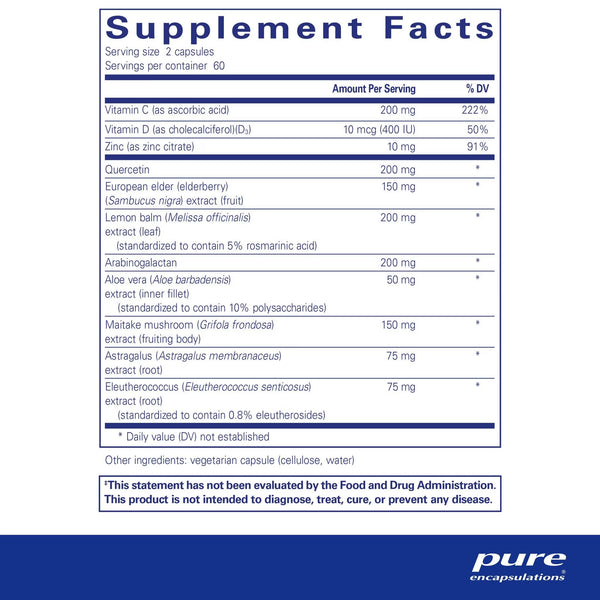 Pure Encapsulations, Daily Immune, 120 Capsules