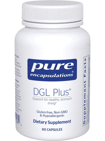Pure Encapsulations, DGL Plus, 60 Capsules