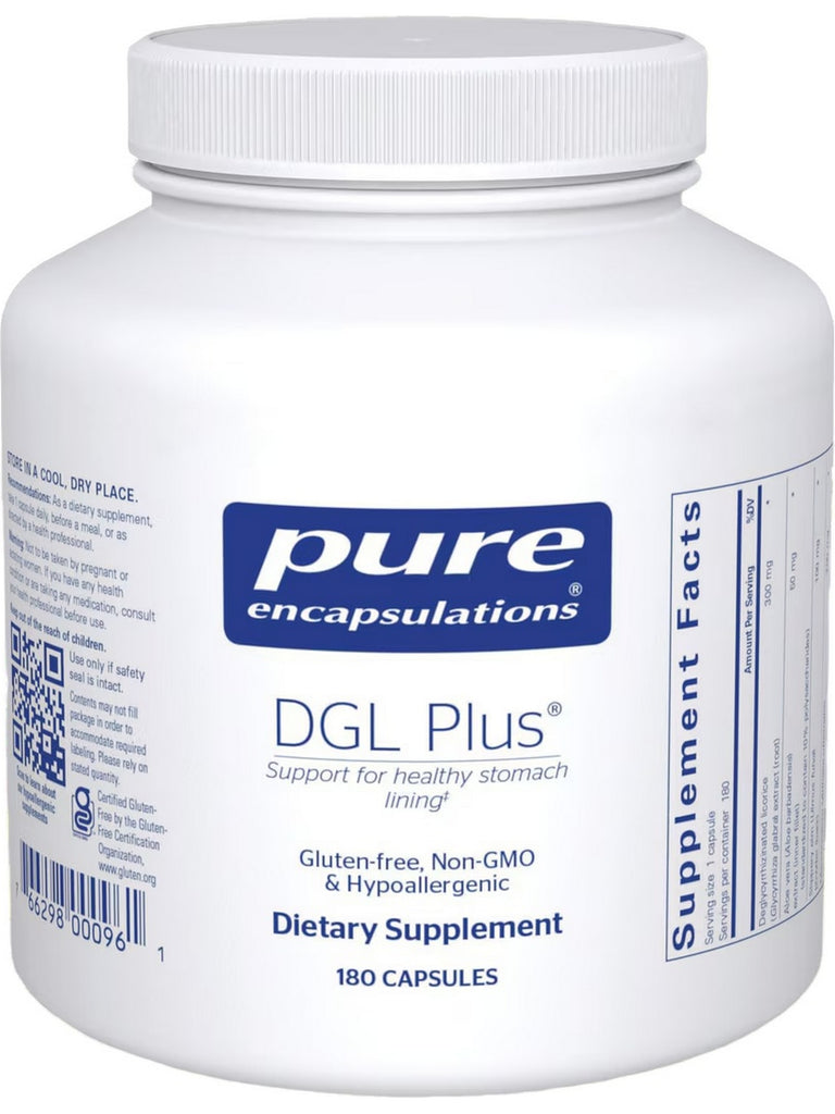 Pure Encapsulations, DGL Plus, 180 vcaps