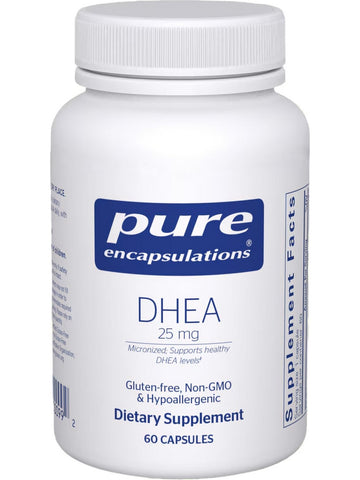 Pure Encapsulations, DHEA, 25 mg, 60 Capsules