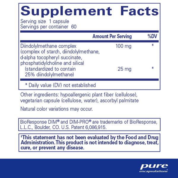 Pure Encapsulations, Dimpro 100, 60 Capsules