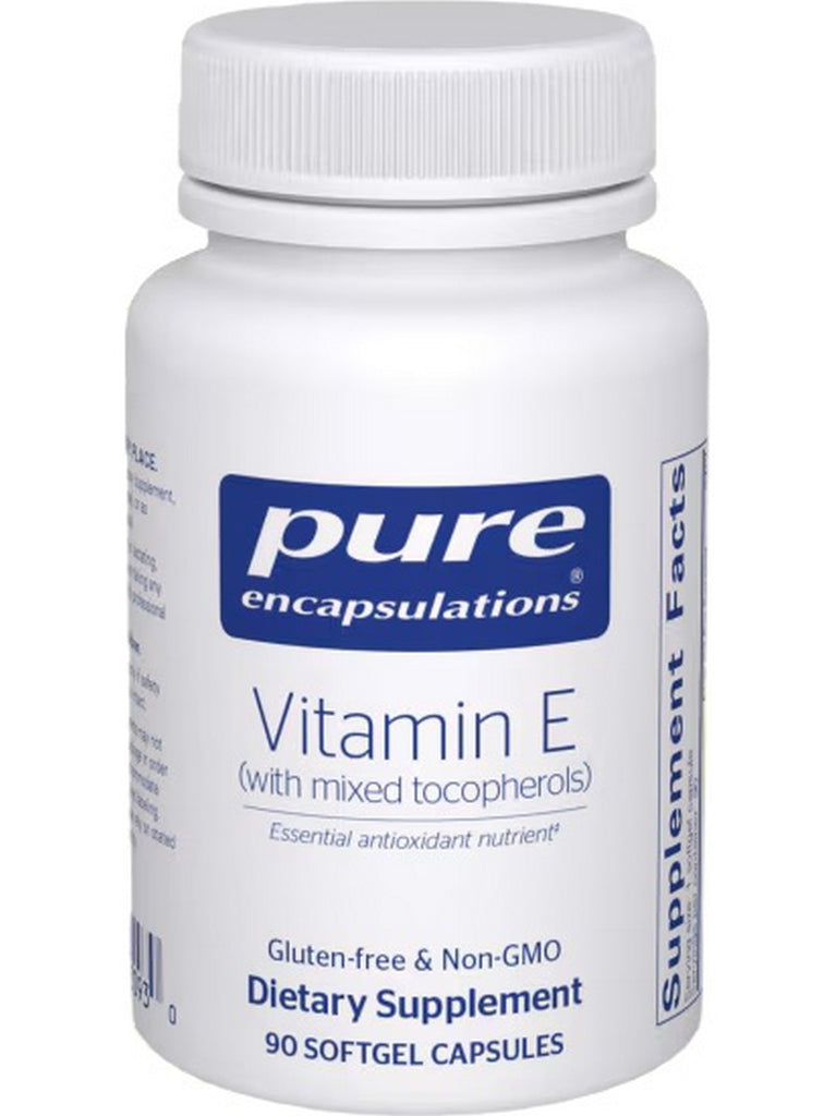 Pure Encapsulations, Vitamin E, Natural, 90 gels