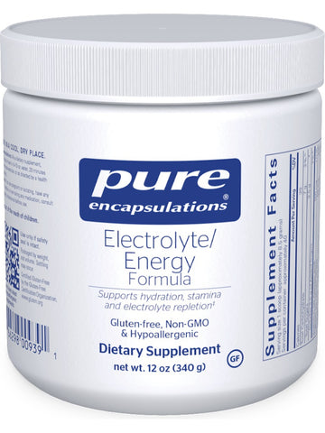 Pure Encapsulations, Electrolyte/Energy Formula, 340 gms