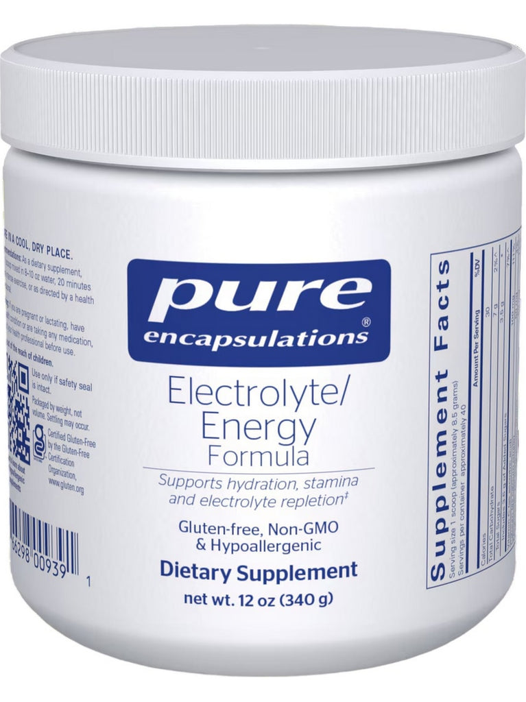 Pure Encapsulations, Electrolyte/Energy Formula, 12 oz