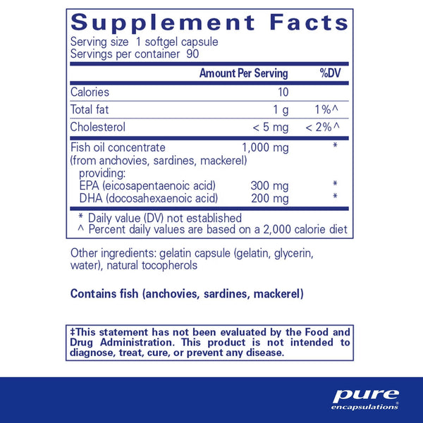 Pure Encapsulations, EPA/DHA Essentials, 90 Softgel Capsules