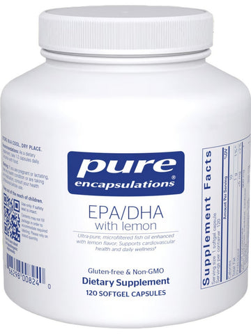 Pure Encapsulations, EPA/DHA with lemon, 120 gels