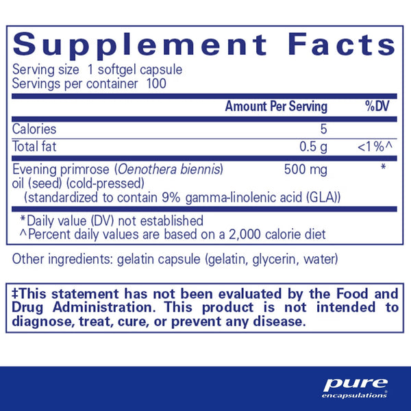 Pure Encapsulations, E.P.O, 100 Softgel Capsules