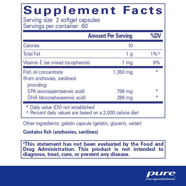 Pure Encapsulations, EPA Ultimate, 120 Softgel Capsules