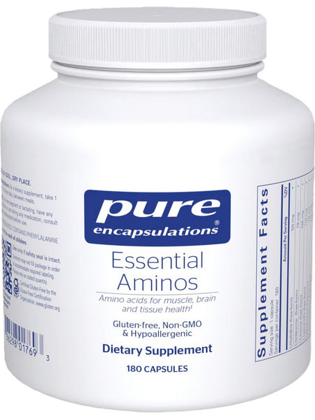 Pure Encapsulations, Essential Aminos, 180 Capsules