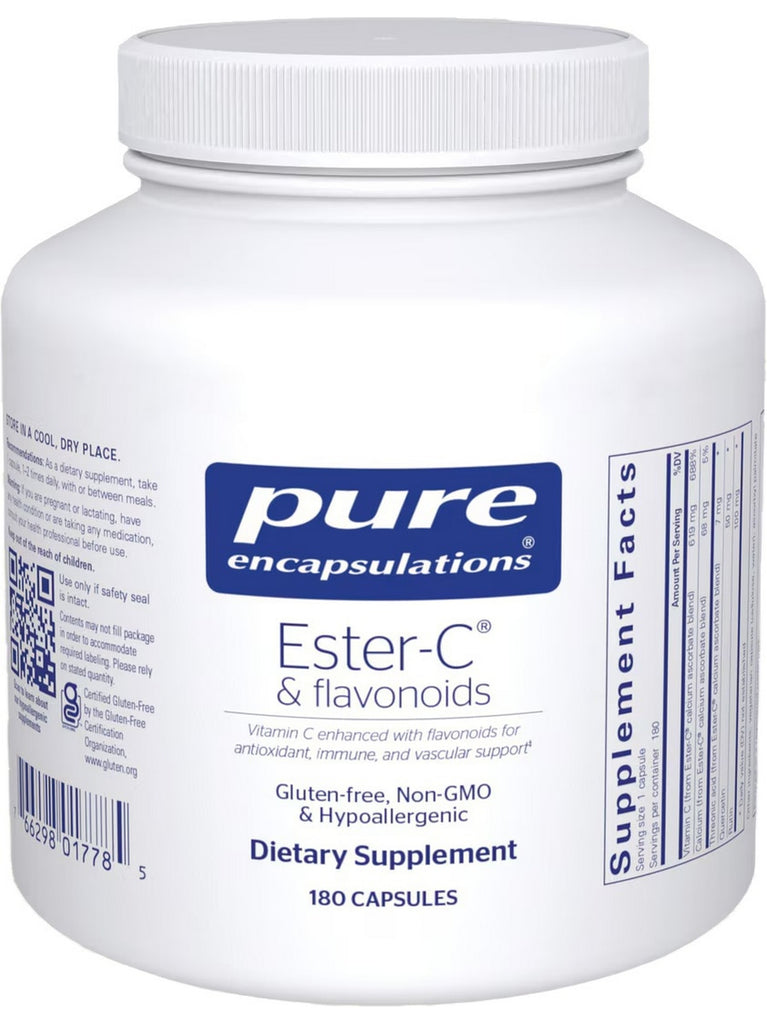 Pure Encapsulations, Ester-C and Flavonoids, 180 caps