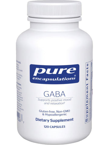 Pure Encapsulations, GABA, 120 vcaps