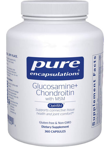 Pure Encapsulations, Glucosamine Chondroitin, w/MSM, 360 caps