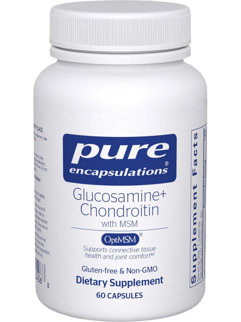 Pure Encapsulations, Glucosamine Chondroitin, with MSM, 60vcaps