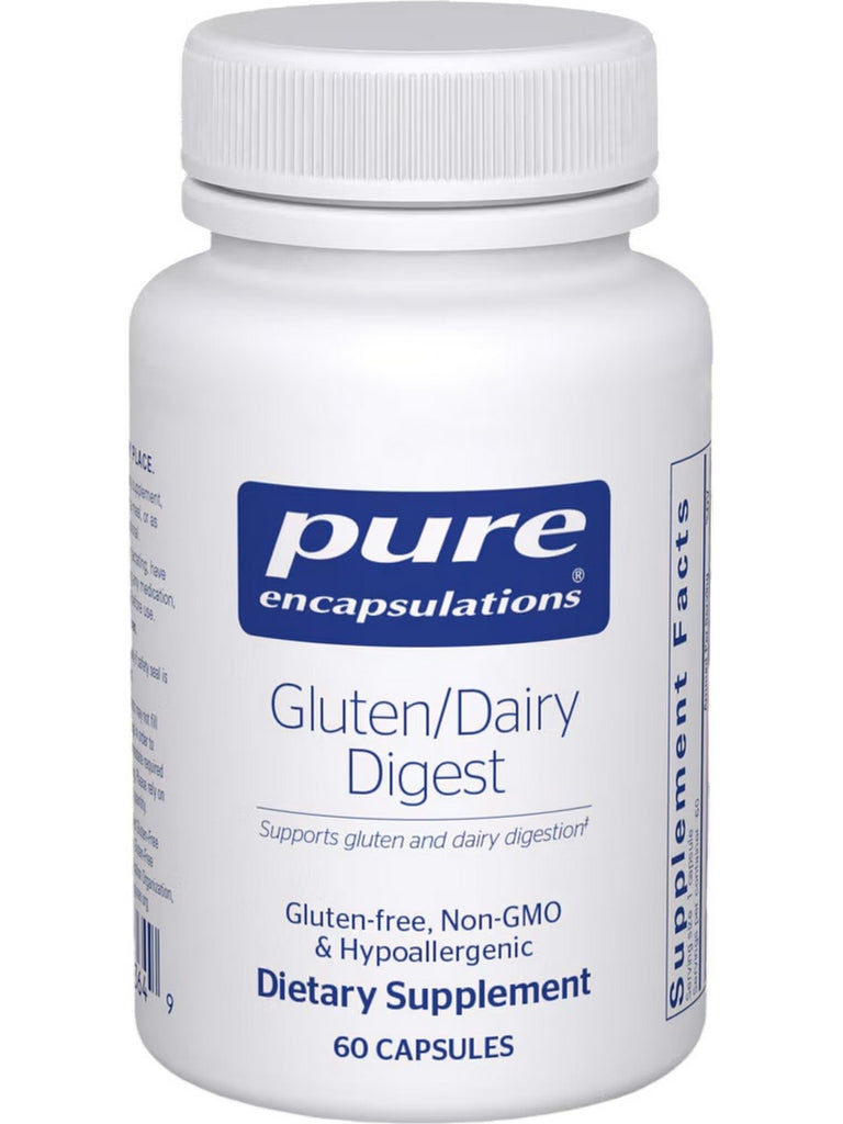 Pure Encapsulations, Gluten/Dairy Digest, 60 vcaps