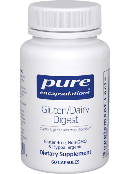 Pure Encapsulations, Gluten/Dairy Digest, 60 vcaps