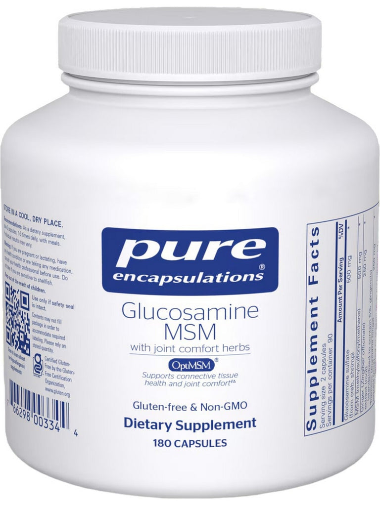 Pure Encapsulations, Glucosamine MSM w/Joint Comfort, 180vcaps