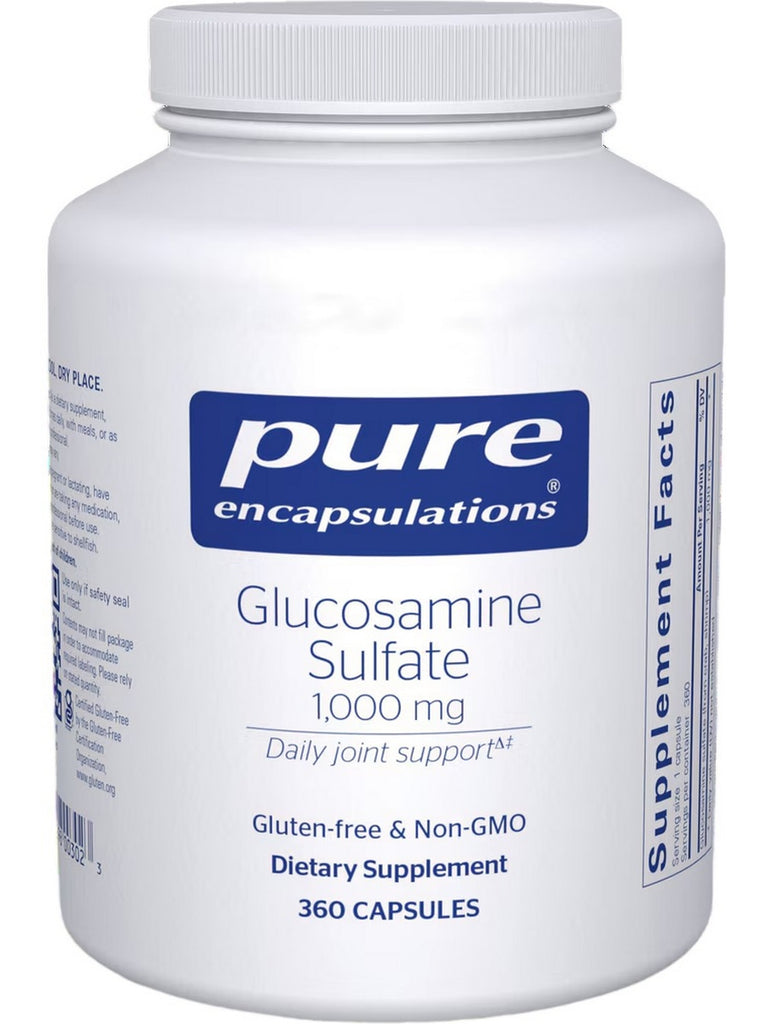 Pure Encapsulations, Glucosamine Sulfate, 1000 mg, 360 vcaps