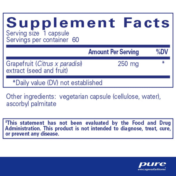 Pure Encapsulations, Grapefruit Seed Extract, 60 Capsules