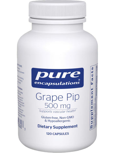 Pure Encapsulations, Grape Pip, 500 mg, 120 Capsules