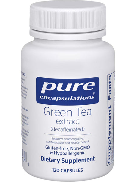 Pure Encapsulations, Green Tea extract (decaf)100mg, 120 vcaps
