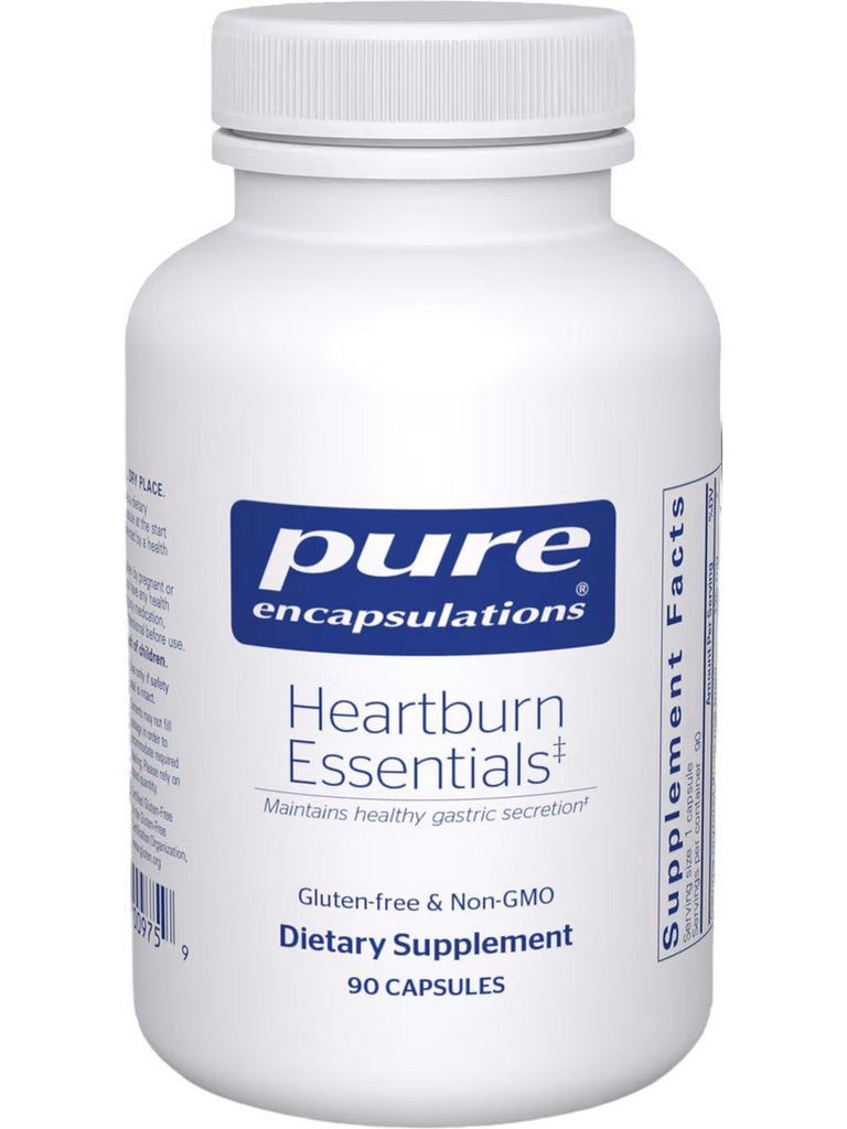 Pure Encapsulations, Heartburn Essentials, 90 caps