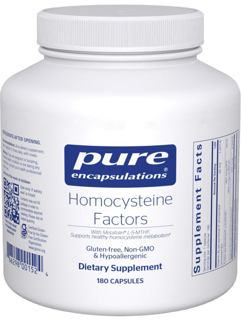 Pure Encapsulations, Homocysteine Factors, 180 Capsules