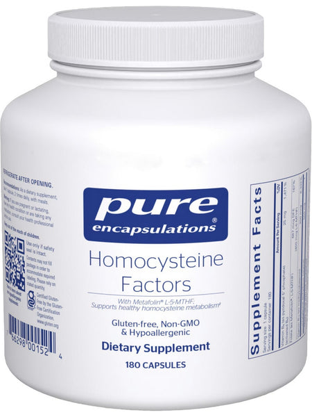 Pure Encapsulations, Homocysteine Factors, 180 Capsules