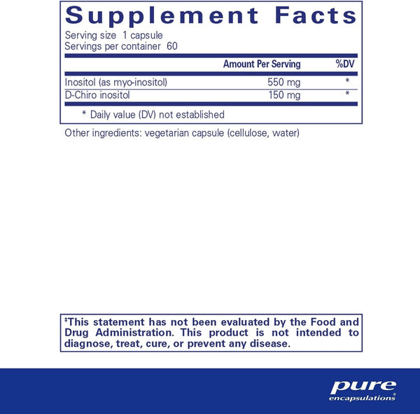 Pure Encapsulations, Inositol Complex, 60 capsules
