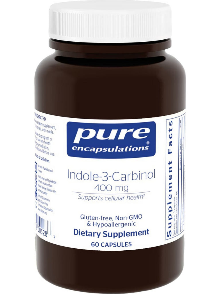 Pure Encapsulations, Indole-3-Carbinol, 400 mg, 60 vcaps