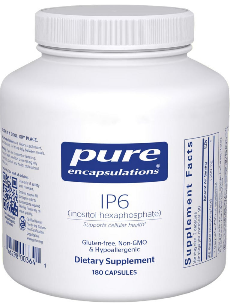 Pure Encapsulations, IP-6, 500 mg, 180 vcaps