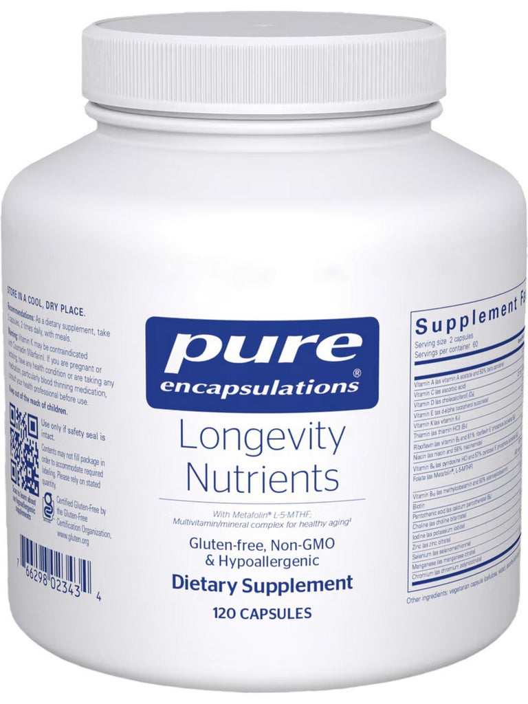 Pure Encapsulations, Longevity Nutrients, 120 vcaps