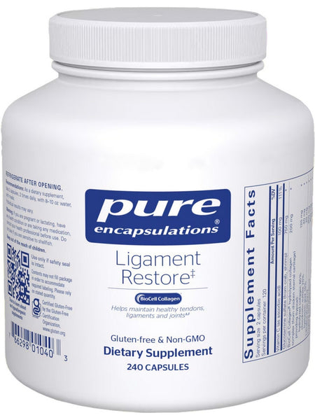 Pure Encapsulations, Ligament Restore, 240 vcaps