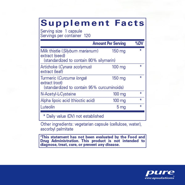 Pure Encapsulations, LVR Formula, 120 Capsules