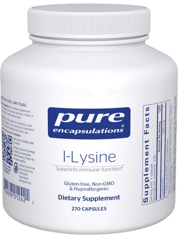 Pure Encapsulations, l-Lysine, 270 vcaps