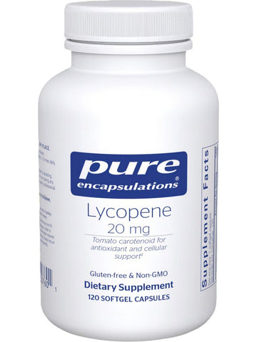 Pure Encapsulations, Lycopene, 20 mg, 120 gels