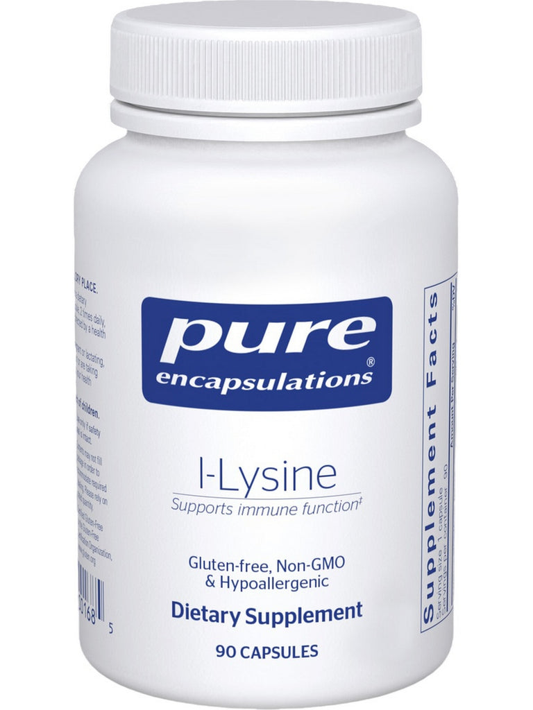 Pure Encapsulations, L-Lysine, 500 mg, 90 vcaps
