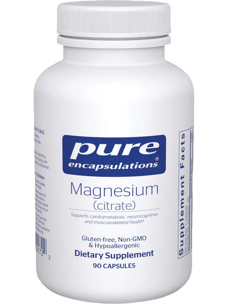 Pure Encapsulations, Magnesium (citrate), 150 mg, 90 vcaps