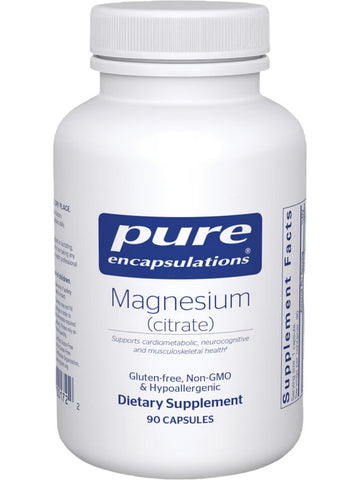 Pure Encapsulations, Magnesium (citrate), 150 mg, 90 vcaps